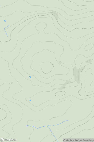 Thumbnail image for Garn [Carmarthen to Vale of Neath] showing contour plot for surrounding peak